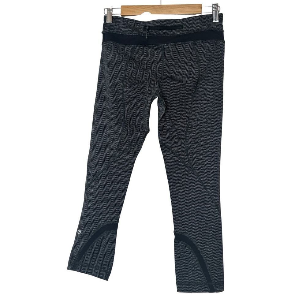 Lululemon Wunder Under Leggings Womens Size 6 Gray Athleisure‎ Pocket Workout